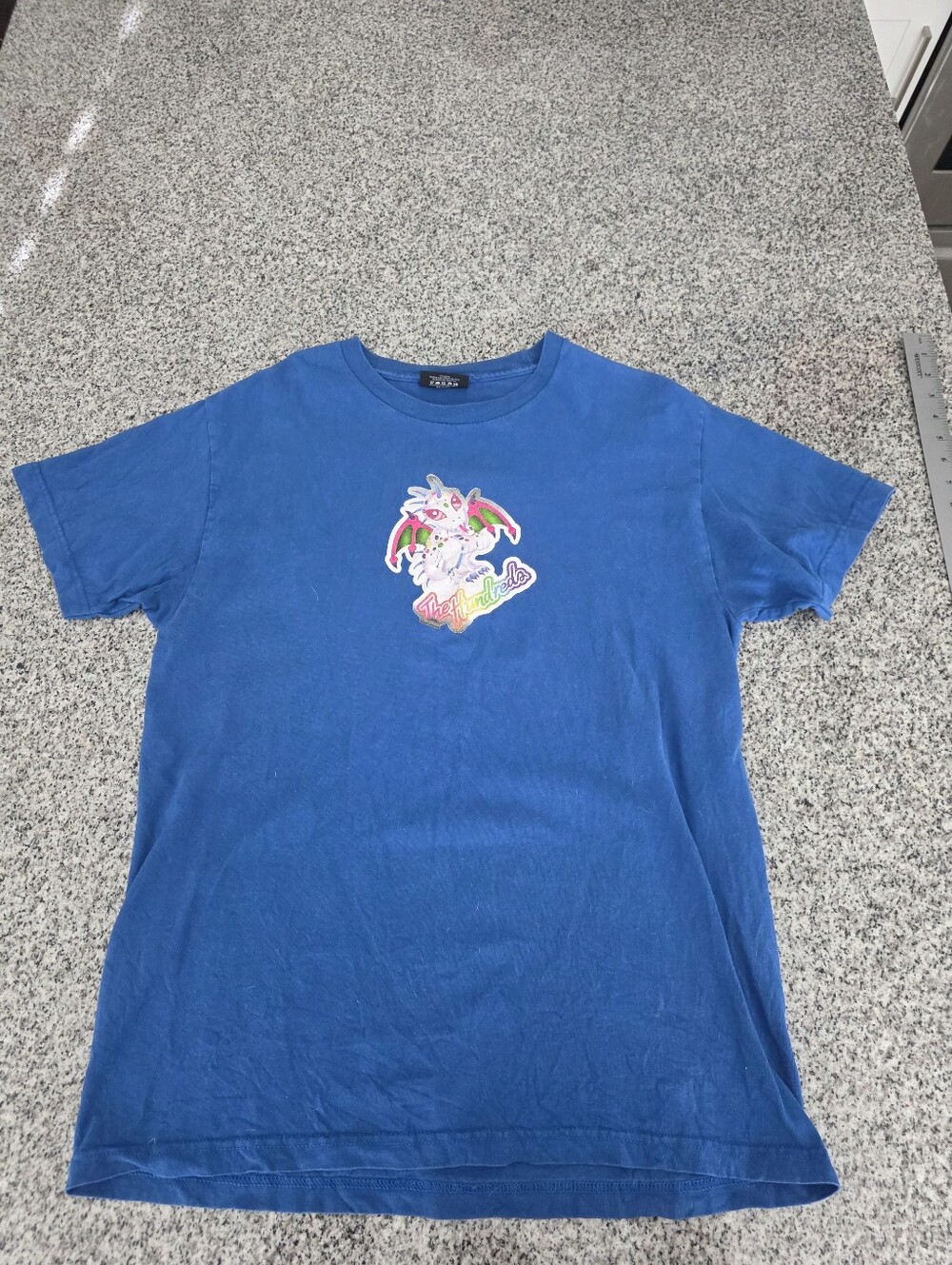 Pre-owned The Hundreds Chupacabra Tee In Blue. Mens Large